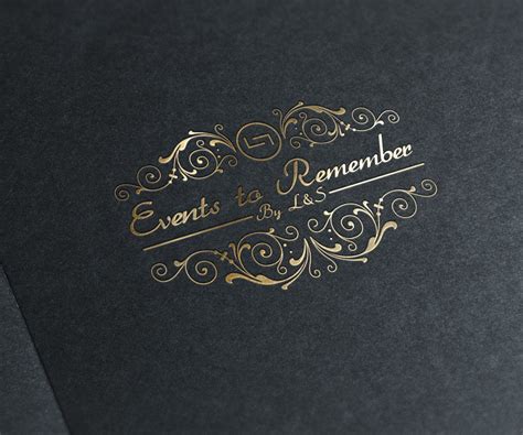 Elegant Serious Event Planning Logo Design For Events To Remember By