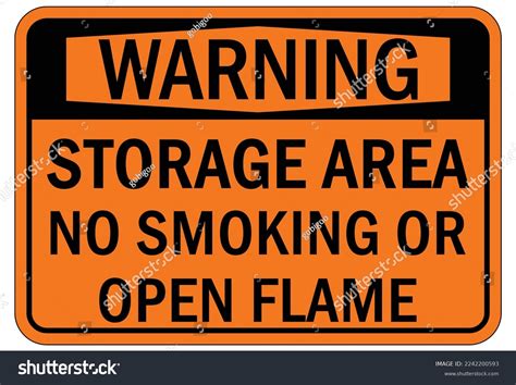 Flammable Storage Warning Sign Labels Stock Vector (Royalty Free) 2242200593 | Shutterstock