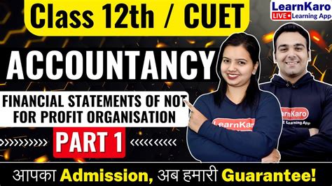 CUET 2024 Accountancy Accounting Not For Profit Organisation YouTube