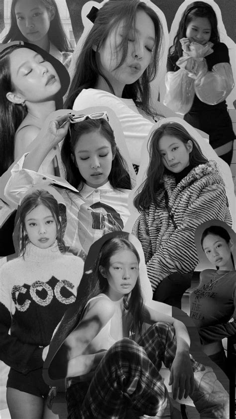 Blackpink Jennie Collage Kpop Wallpaper Edit Bnw Blackpink Jennie