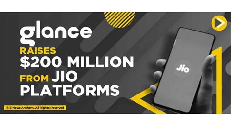 Glance Raises Million From Jio Platforms