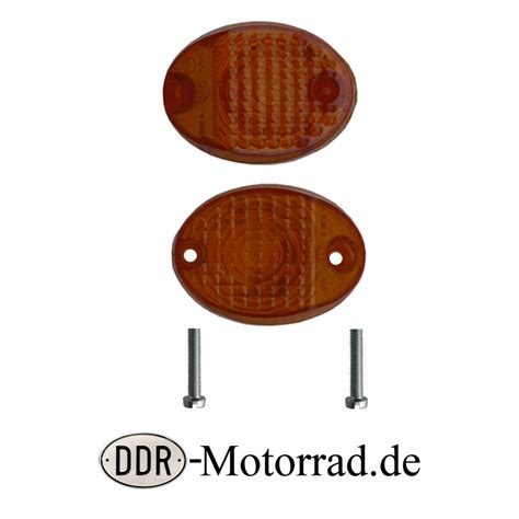 DDR Blinkerkappen Paar Simson Schwalbe Star Moped Ersatzteile