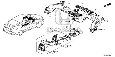 Honda Clarity Duct Assy Instrument Body Trv A Norm