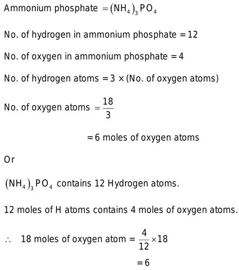 A Sample Of Ammonium Phosphate Nh Po Contains Moles Of Hydrogen