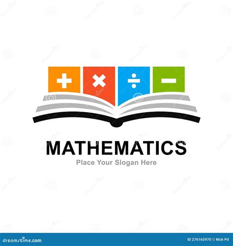 Mathematics Book Logo Vector Icon Stock Vector - Illustration of label ...