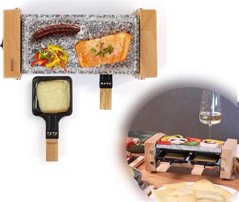 Amazon De Raclette Grill Personen Grillplatte Hei Er Stein