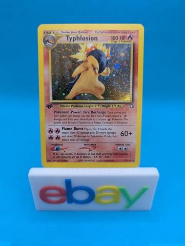 Typhlosion St Edition Misprint Additional Ink Black Dot