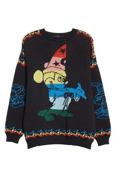 Stella Mccartney X Disney Fantasia Rainbow Mickey Knitted Jumper In