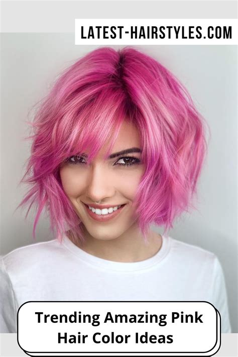 Hottest Pink Hair Color Ideas From Pastels To Neons Bob Haircut