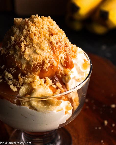 Banoffee Ice Cream Sundae Recipe Pink Haired Pastry Chef