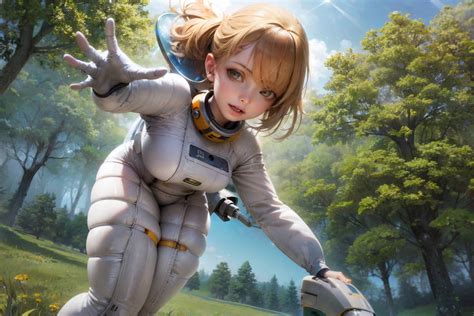 Anime girl in space suit by SilkySmoothArt on DeviantArt