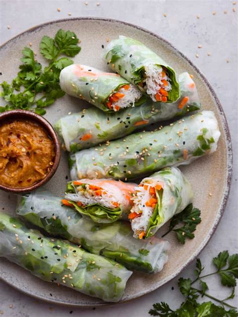 Summer Rolls With Peanut Dipping Sauce – HealthyVox