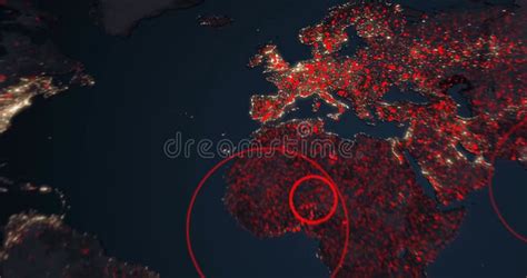 Corona Virus Map Disease Spreading Animation Animation. Stock Video ...