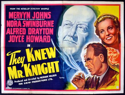 They Knew Mr Knight British Eric Pulford Quad Poster