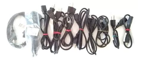 Lote 12 Cables Corriente Cpu Fuente De Poder Monitor Pc 110v MercadoLibre