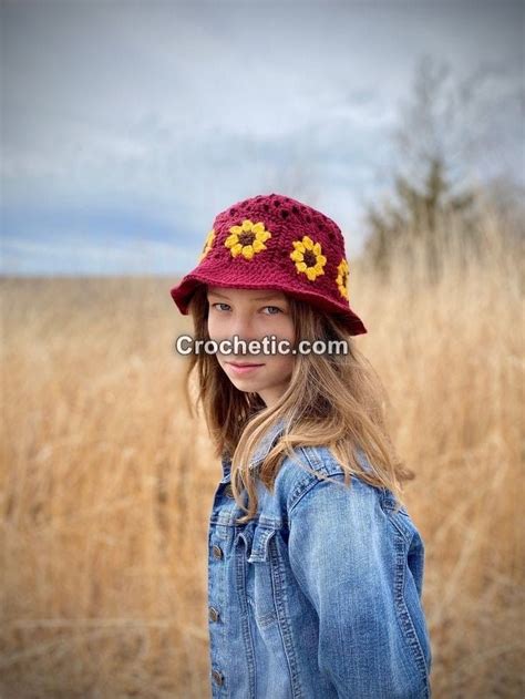 Beautiful Crochet Deffrent Style Hat Picnic Bucket Hat Crocheted