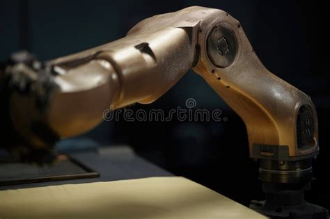 Cierre Del Brazo Robot Engrasado Y Listo Para Usar Stock de ilustración