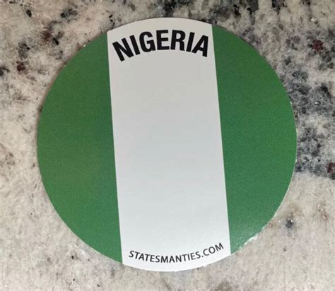 Nigeria Africa Vinyl Sticker Decal 3 6 Mil Water Bottle Laptop Car