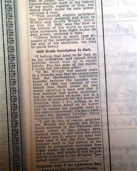 Wright Brothers Flyer The Smithsonian Rarenewspapers