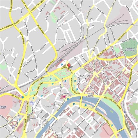 Besancon Map - France