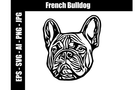 French Bulldog Art Svg Ai Eps  Png Graphic By Different By Design