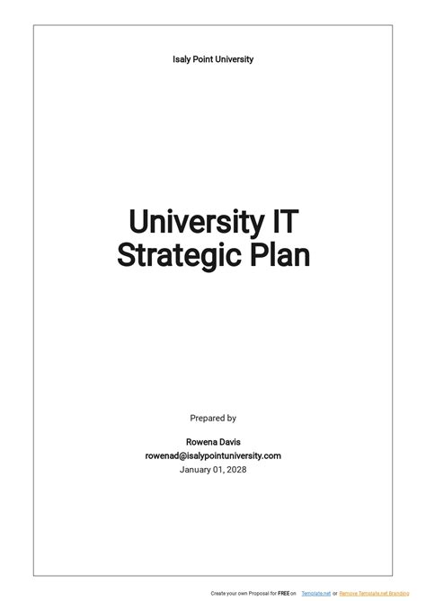 10+ IT Strategic Plan Word Templates - Free Downloads | Template.net