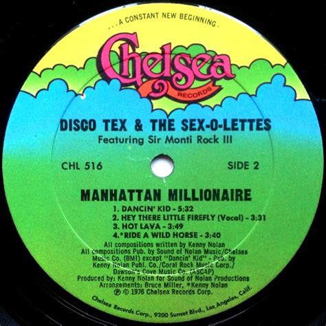 Disco Tex His Sex O Lettes Featuring Sir Monti Rock Iii Manhattan