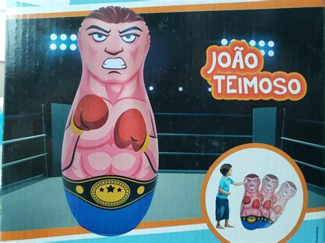 Boneco Jo O Teimoso Infl Vel Boxeador Gigante Lutador Parcelamento