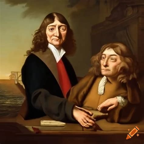 Portrait Of Ren Descartes And David Hume On Craiyon