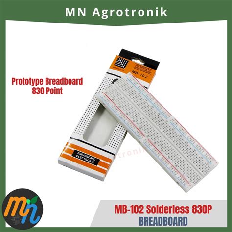 Jual BREADBOARD MB 102 SOLDERLESS 830 830P Shopee Indonesia