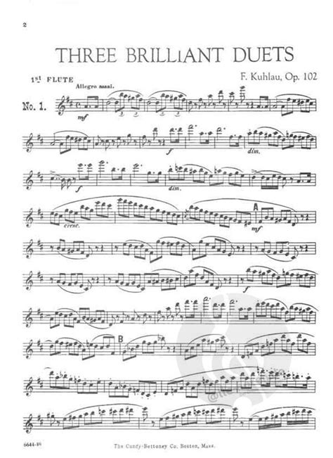 Friedrich Kuhlau Sheet Music For Flute Buy Online