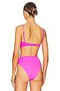 Agua Bendita X Revolve Irene Bikini Top In Vita Solid Fuchsia Revolve