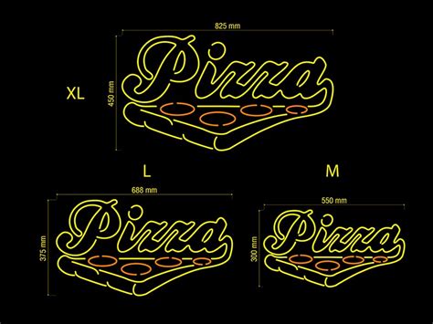 Neon Led Pizza Personalizado Tienda Vinilos Publipaul