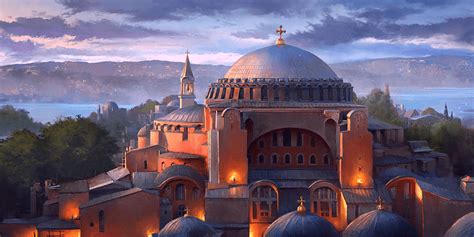 Painting Of Hagia Sophia Illustration World History Encyclopedia