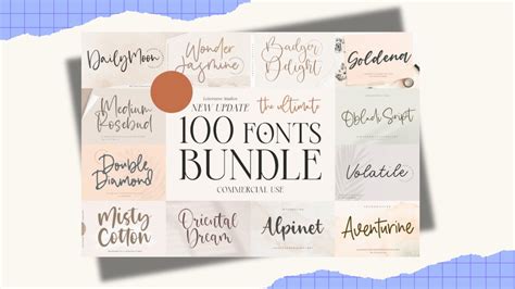 The Ultimate Font Bundle Canvas Svg Instant Digital Download Procreate