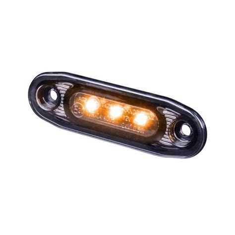 Feu De Gabarit Lat Ral Led Plat Dark Knight Ultra Slim Orange Homol