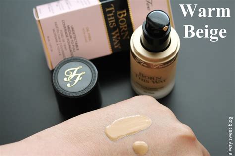 Too Faced Cosmetics Born This Way Liquid Foundation In Warm Beige