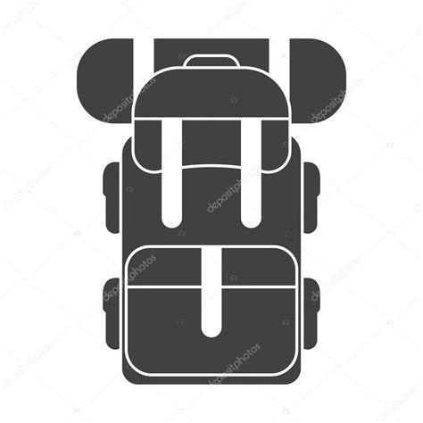 Tourist Backpack Rucksack Vector Icon Stock Vector Krugli Gmail