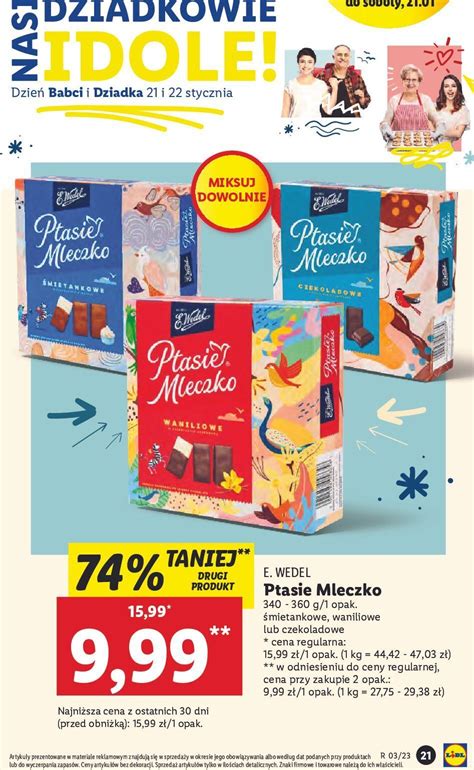 Promocja Ptasie Mleczko Waniliowe E Wedel Mleczko W Lidl