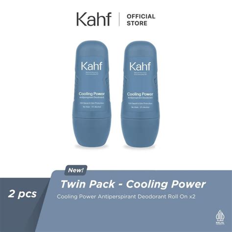 Kahf Cooling Power Antiperspirant Deodorant Roll On Ml Twin Pack