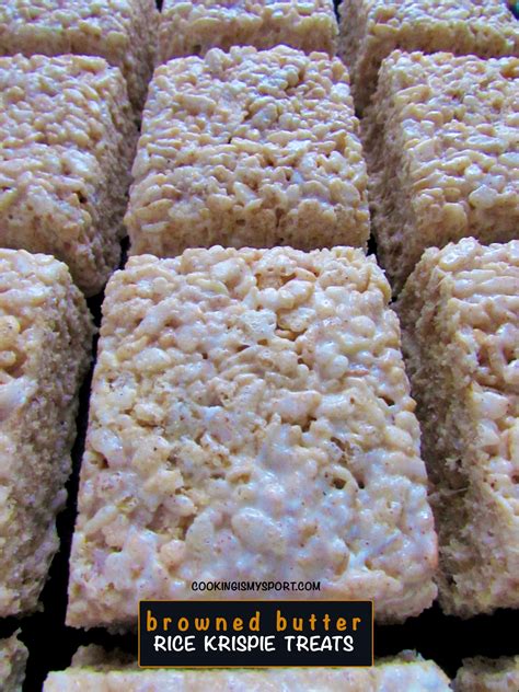 Browned Butter Rice Krispie Treats Cooking Is My Sport