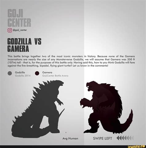 @goji_center GODZILLA VS GAMERA This battle brings together two of the ...