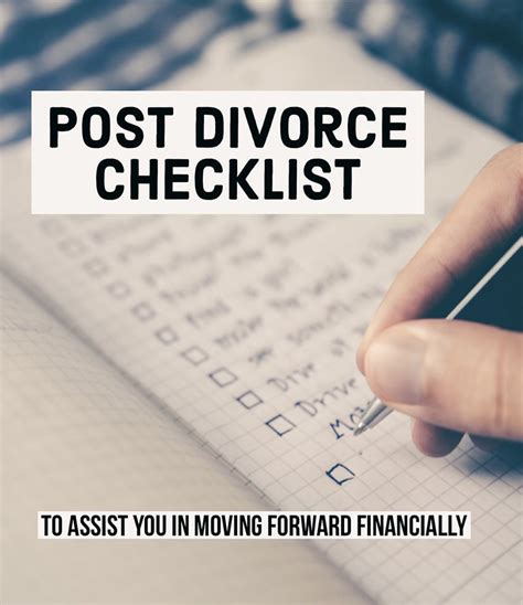 Post Divorce Checklist Duffee Eitzen