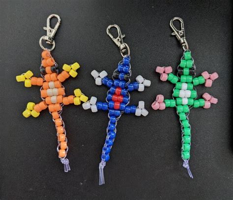 Lizard Keychain With Beads Discount | bellvalefarms.com