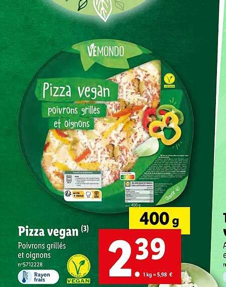 Promo Pizza Vegan Chez Lidl ICatalogue Fr