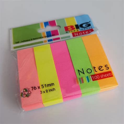 Jual Sticky Note Rainbow Warna Pembatas Buku Kertas Warna Warni