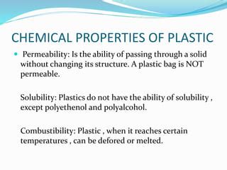 Plastics | PPT