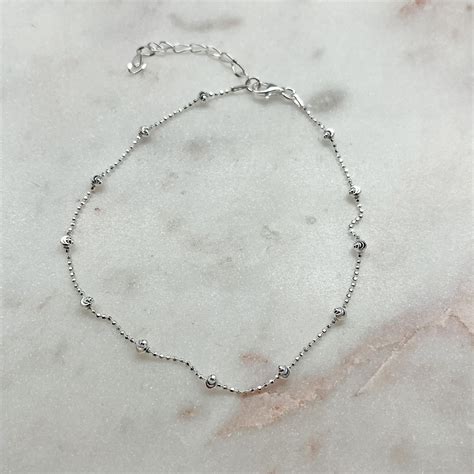 Diamond Cut Sterling Silver Anklet Best Of Everything Online Shopping