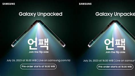 Galaxy Unpacked Digelar 26 Juli Debut Samsung Galaxy Z Flip 5