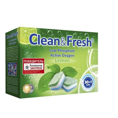 Clean & Fresh Таблетки для посудомоечных машин, 30 шт - купить с ...